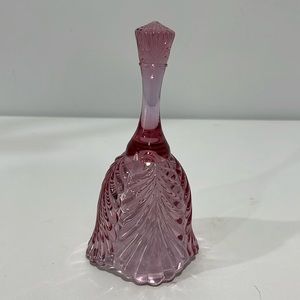 Fenton Bell Pink Glass Marked Collectible Table Decorative Vintage Retro